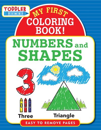 MY FIRST COLORING BOOK! NUMBERS & SHAPES - PETER PAUPER PRESS